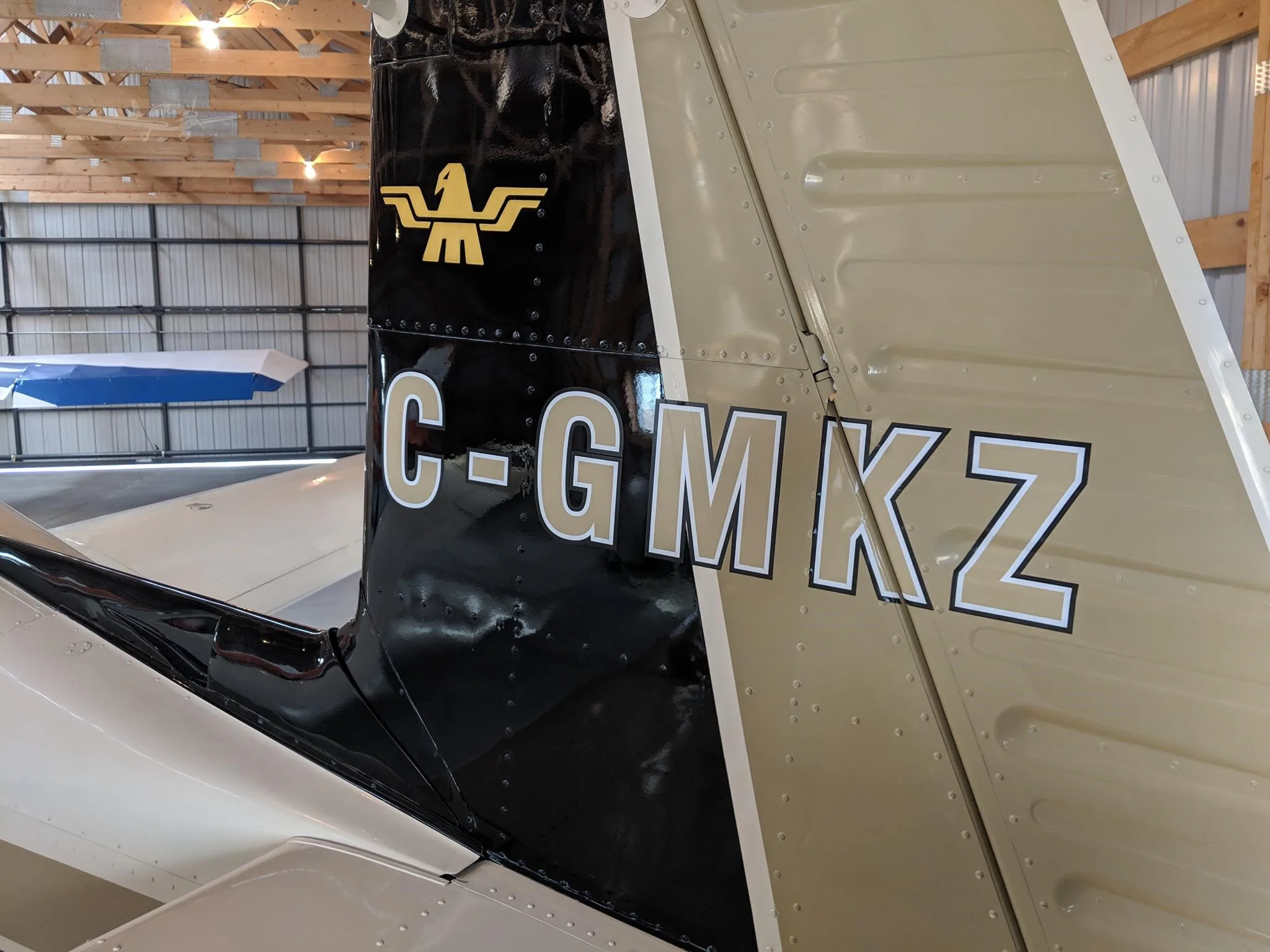 Exterior view of a 1979 MOONEY M20K 231, C-GMKZ.