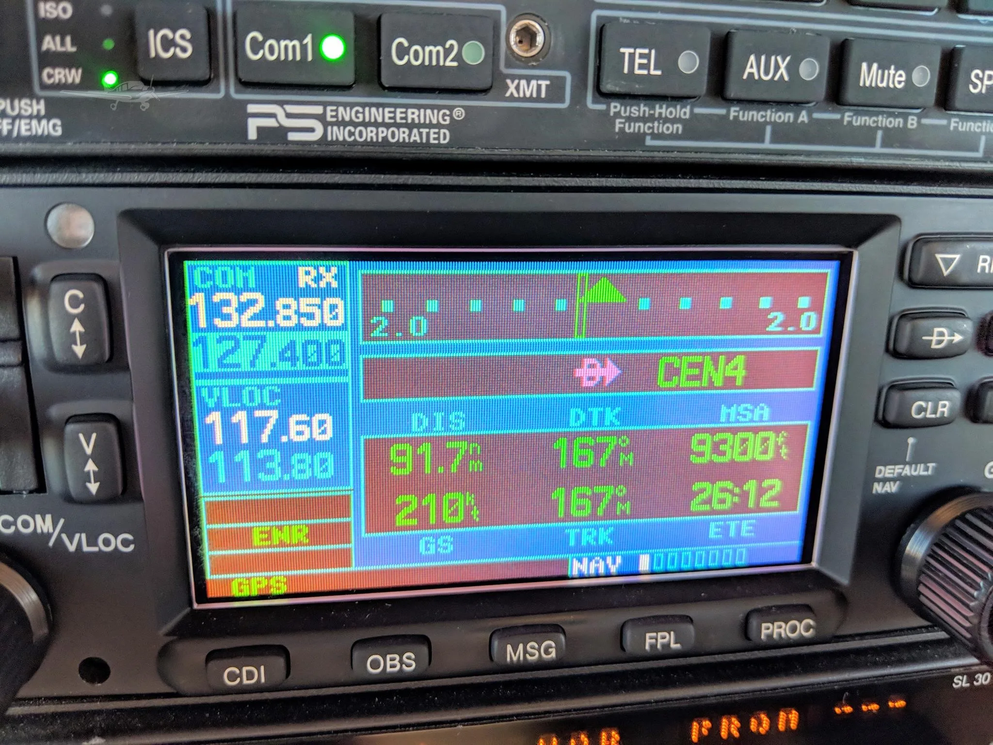 Avionics suite of a 1979 MOONEY M20K 231.