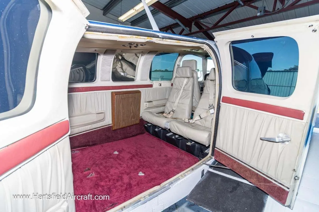 Cabin interior of a 1981 BEECHCRAFT A36 BONANZA.
