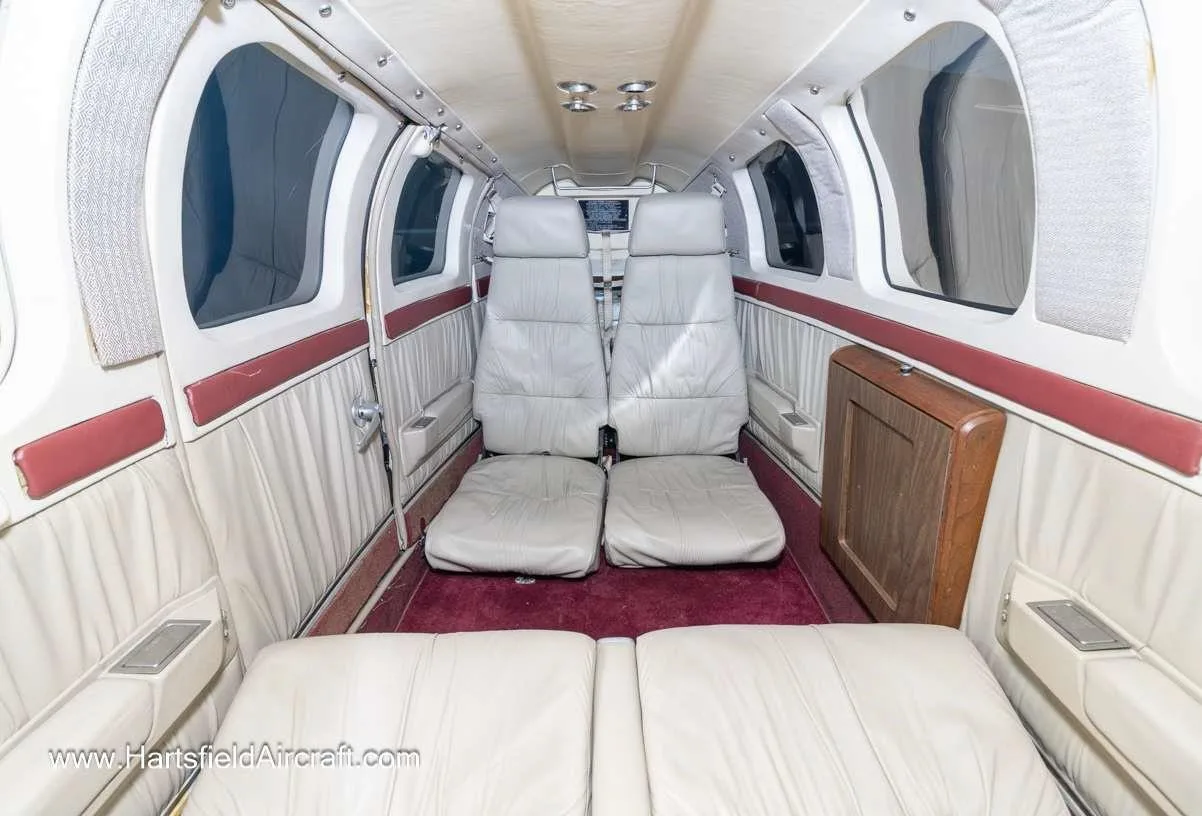 Cabin interior of a 1981 BEECHCRAFT A36 BONANZA.