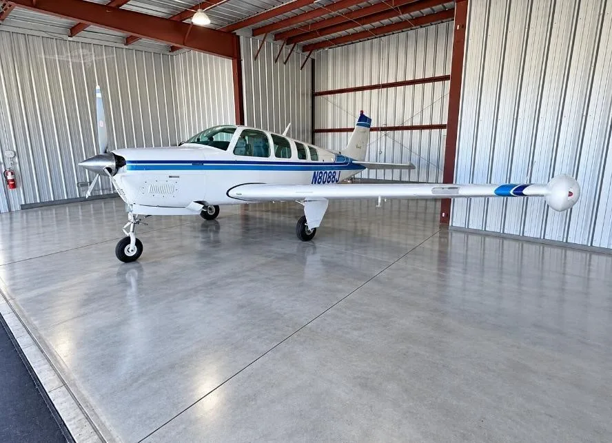 Exterior view of a 1990 BEECHCRAFT A36 BONANZA, N8088J.