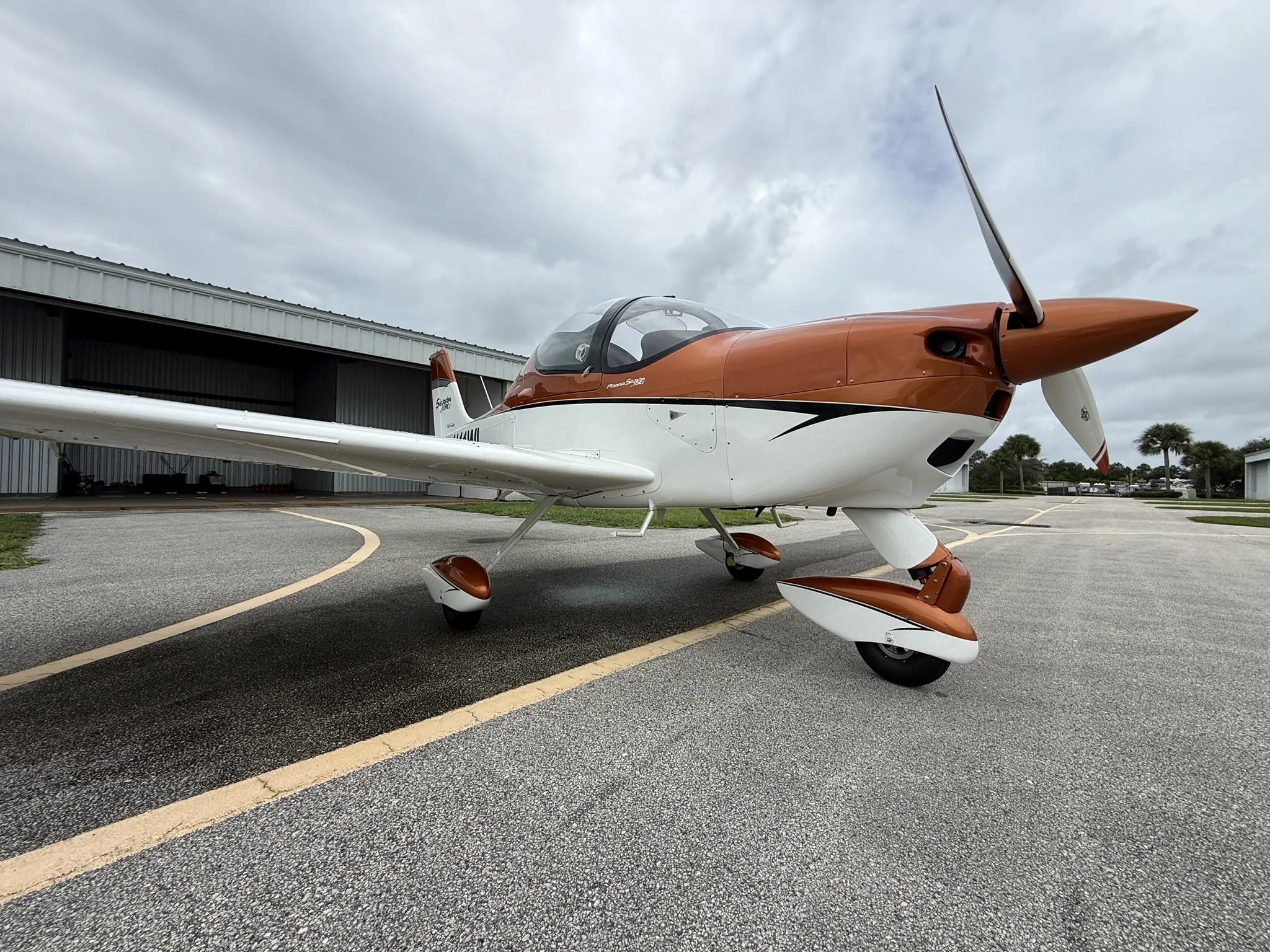 Exterior view of a 2016 TECNAM P2002 SIERRA, N11WL.