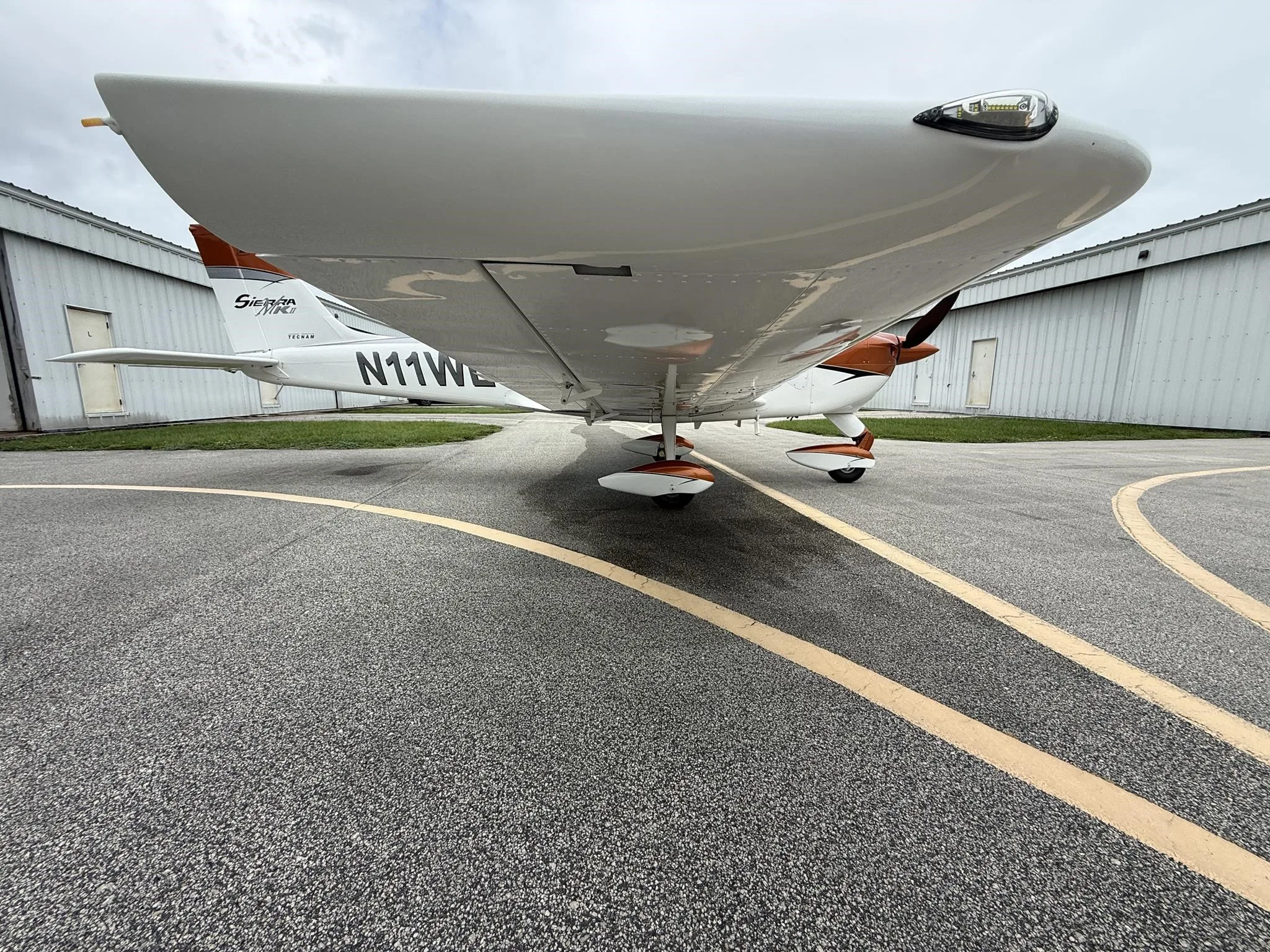 Exterior view of a 2016 TECNAM P2002 SIERRA, N11WL.
