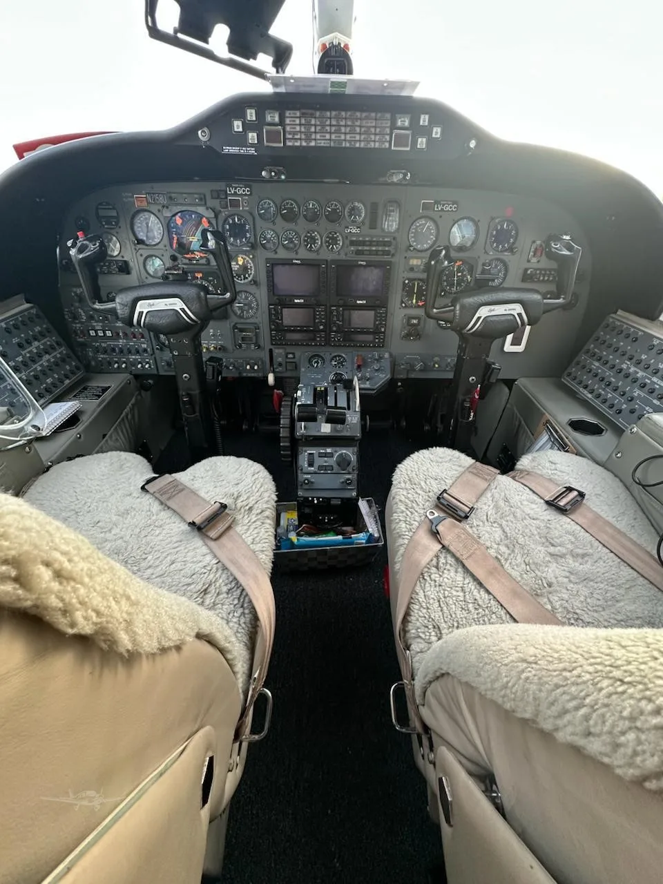 Cockpit and instrument panel of a 1979 CESSNA CITATION ISP.