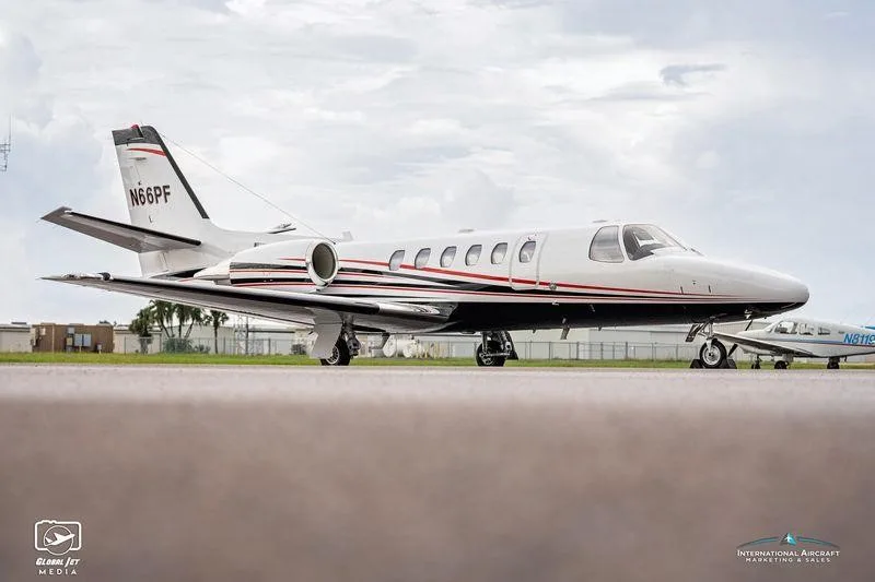 Exterior view of a 1998 CESSNA CITATION BRAVO, N66PF.