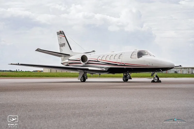 Exterior view of a 1998 CESSNA CITATION BRAVO, N66PF.