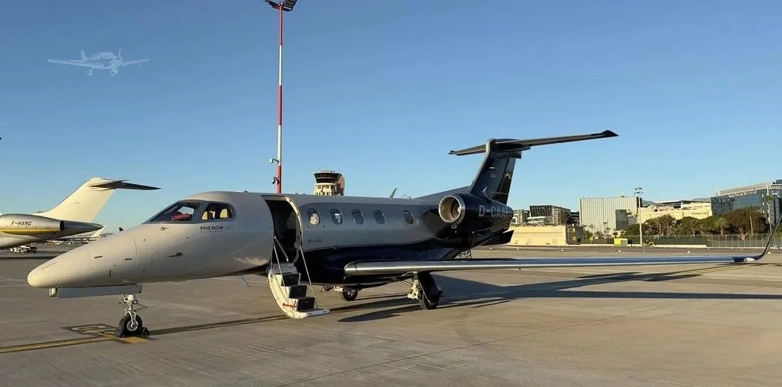 Exterior view of a 2016 EMBRAER PHENOM 300, D-CAAF.