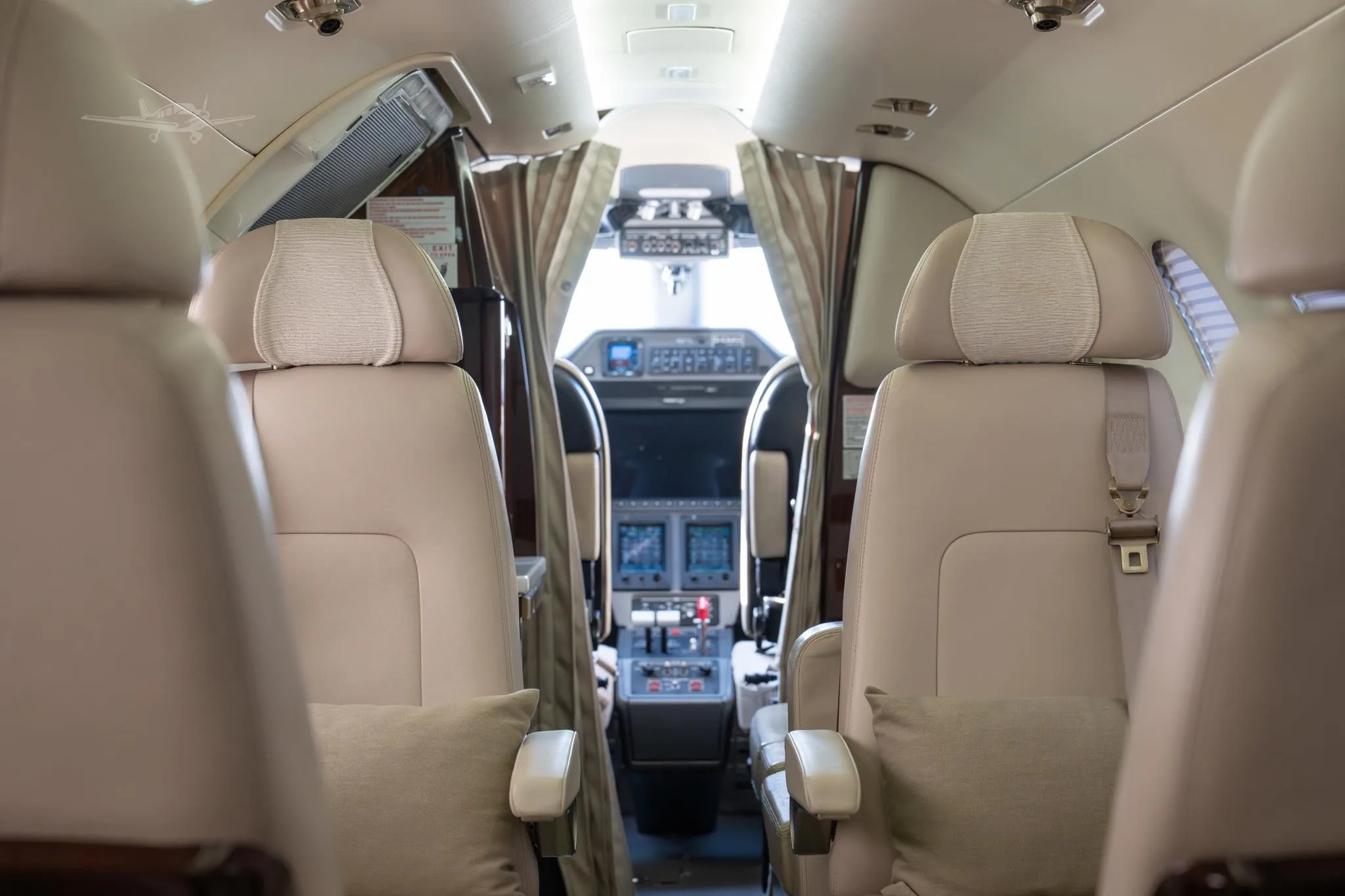 Cabin interior of a 2013 EMBRAER PHENOM 300.