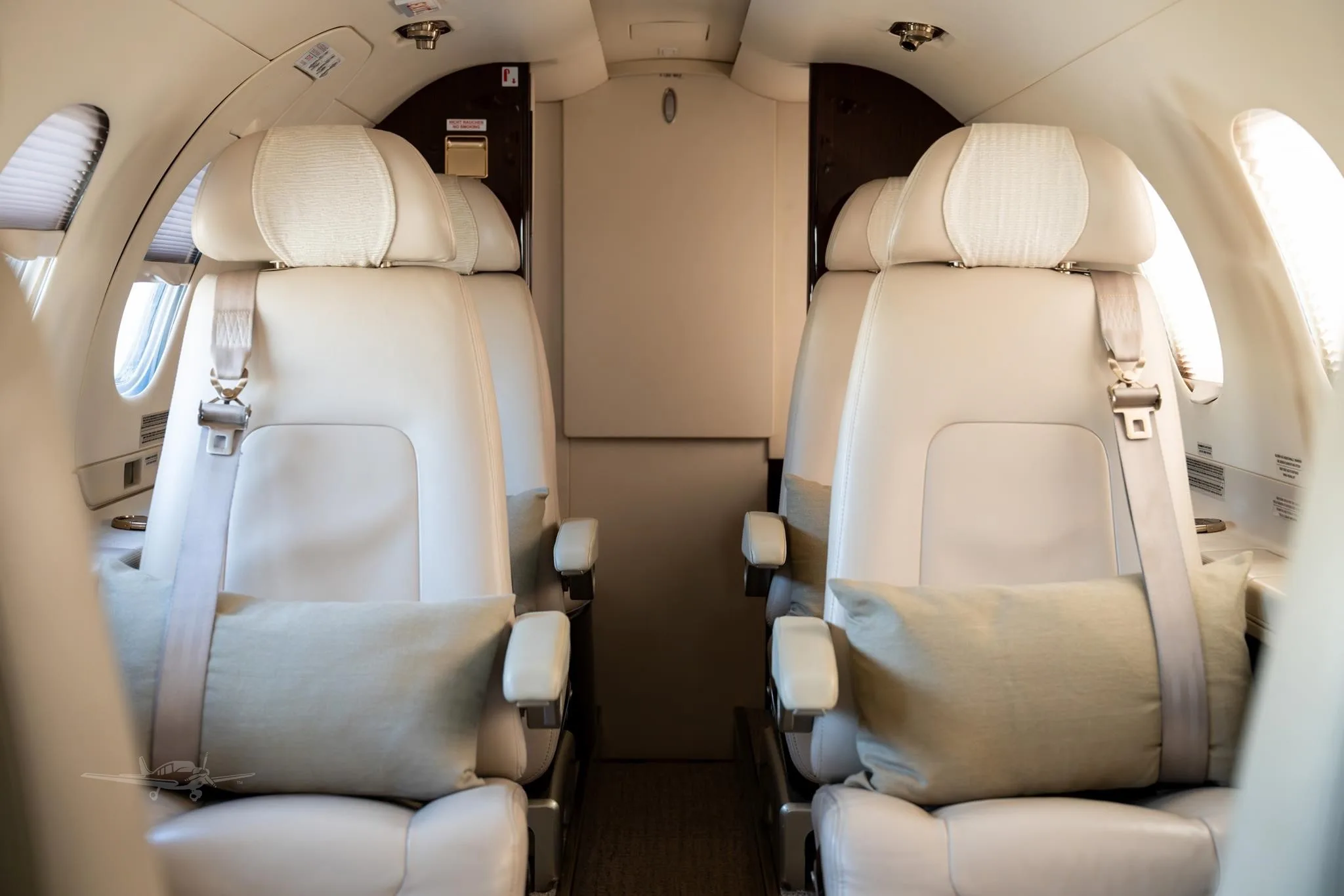 Cabin interior of a 2013 EMBRAER PHENOM 300.