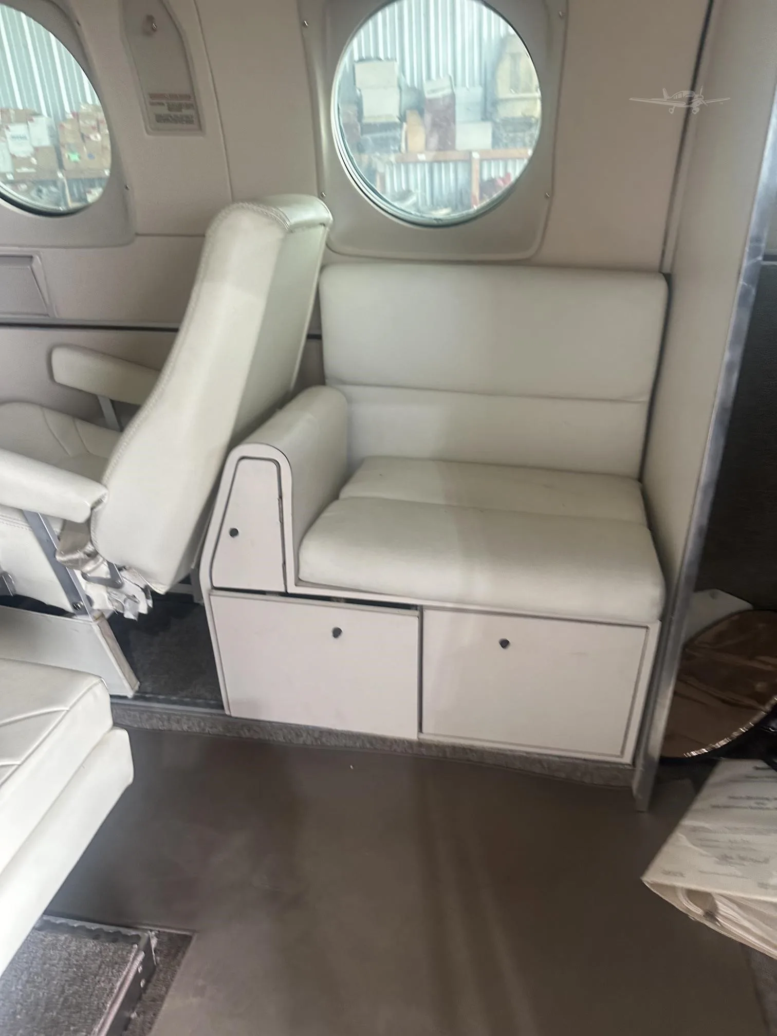 Cabin interior of a 1978 BEECHCRAFT KING AIR C90.