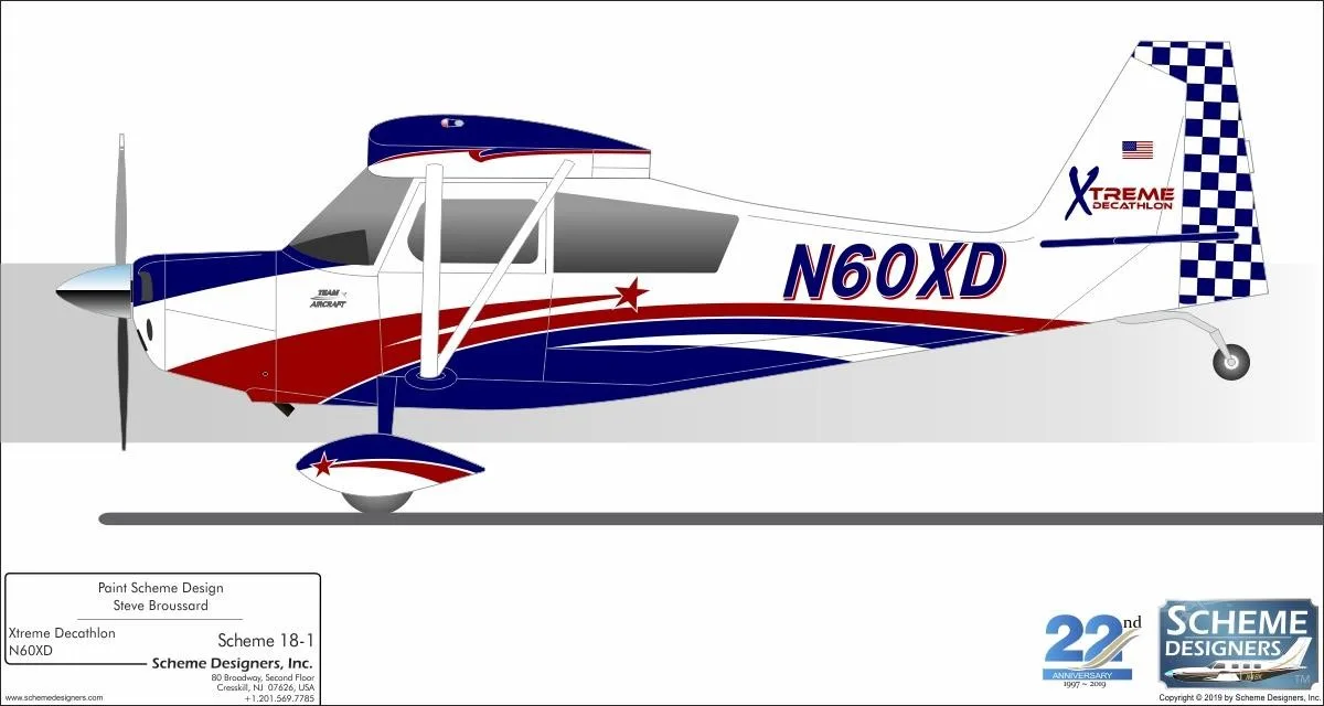 Marketing image of a 2027 AMERICAN CHAMPION 8-KCAB XTREME DECATHLON.