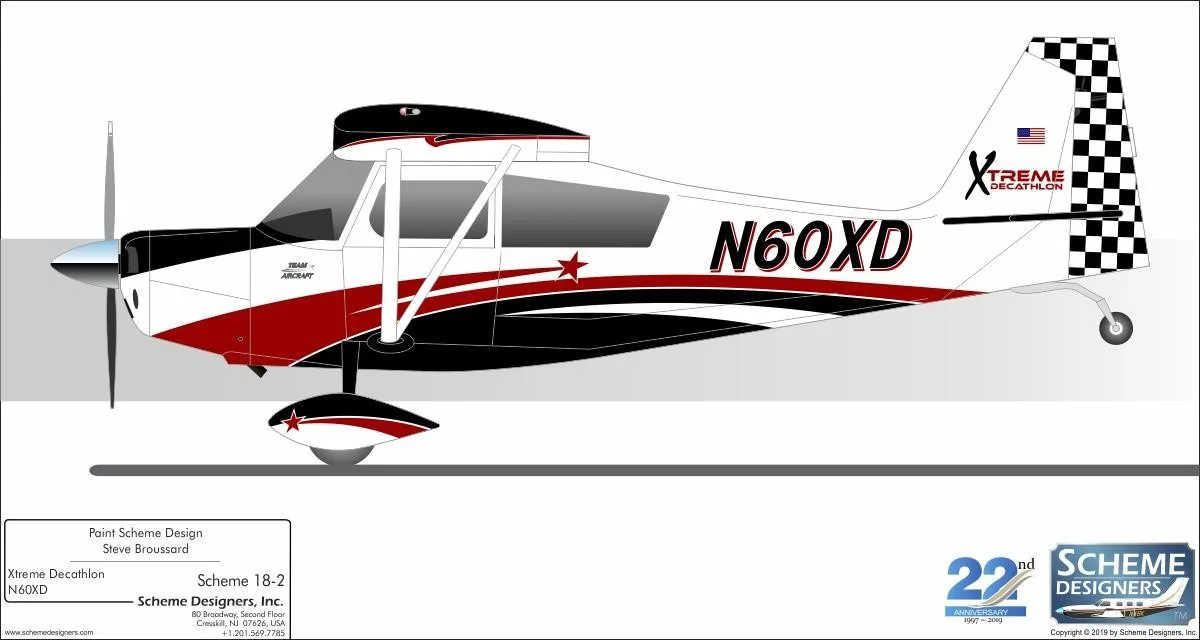Marketing image of a 2027 AMERICAN CHAMPION 8-KCAB XTREME DECATHLON.