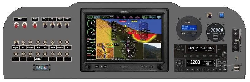 Avionics suite of a 2027 AMERICAN CHAMPION 8-KCAB XTREME DECATHLON.