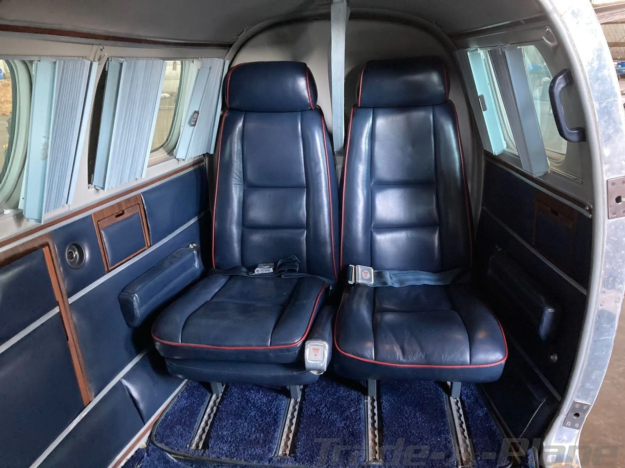 Cabin interior of a 1975 BEECHCRAFT B60 DUKE.
