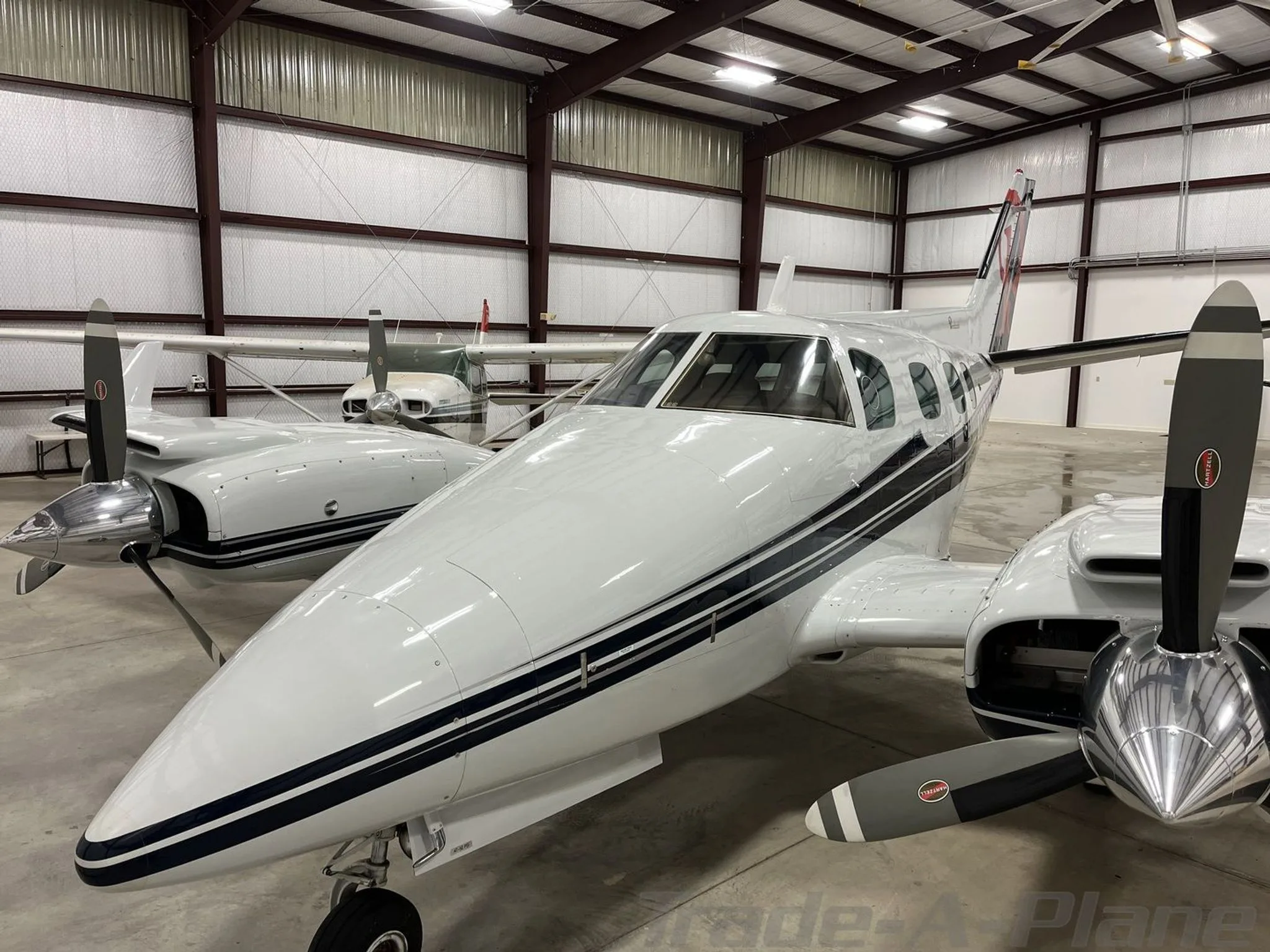 Exterior view of a 1975 BEECHCRAFT B60 DUKE, N821XG.