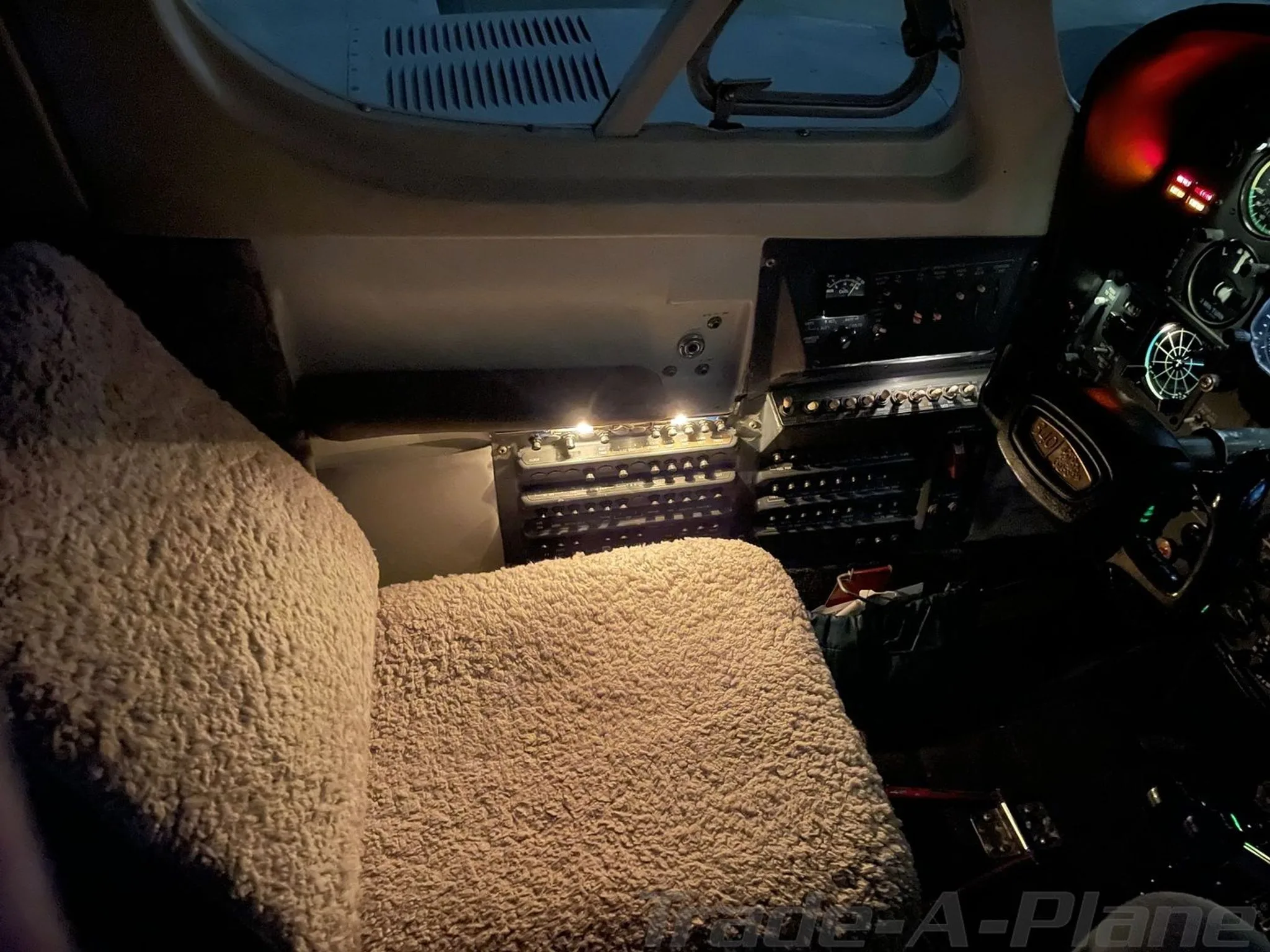 Cabin interior of a 1977 CESSNA 340A.