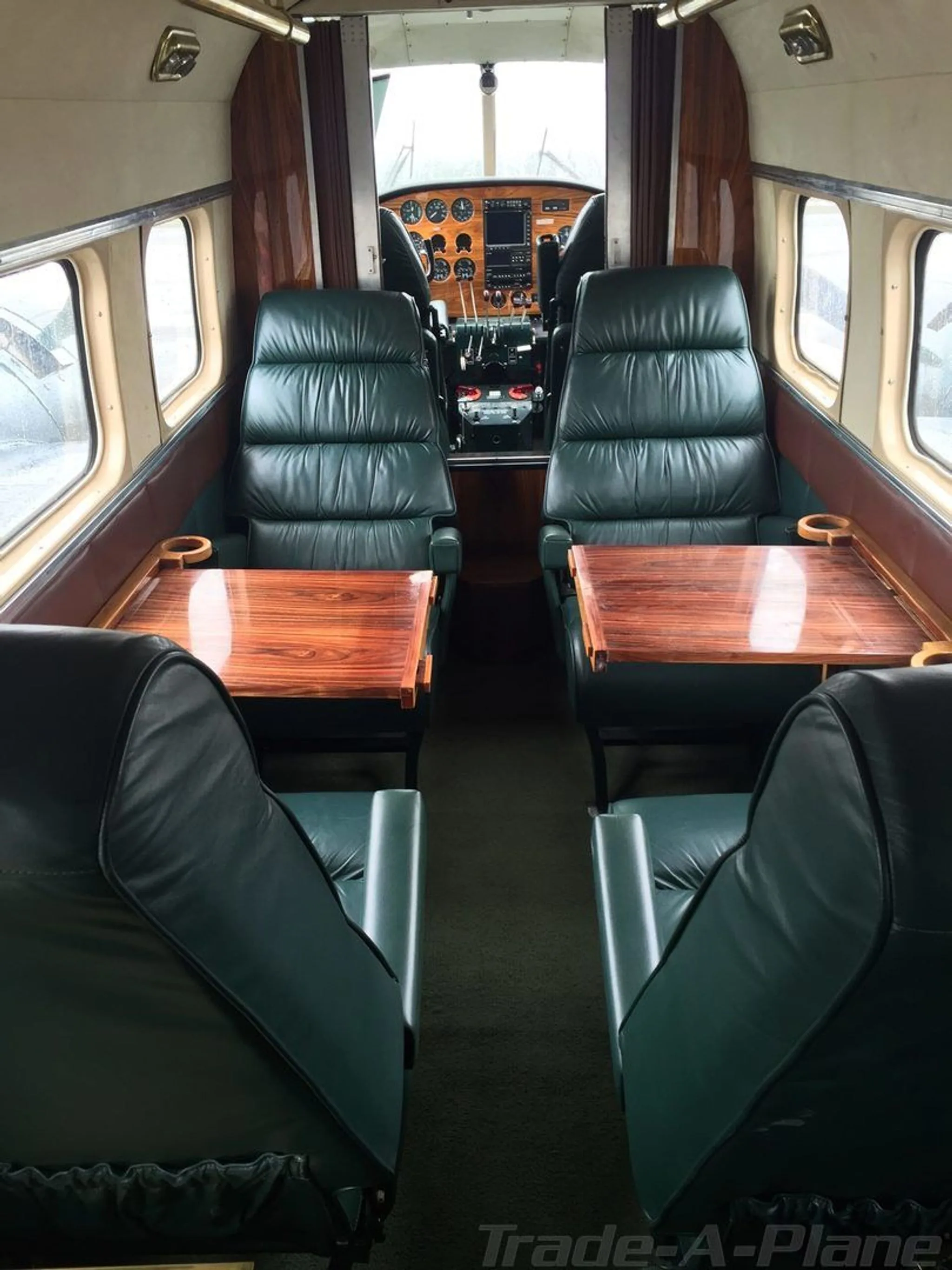 Cabin interior of a 1964 BEECHCRAFT H18.