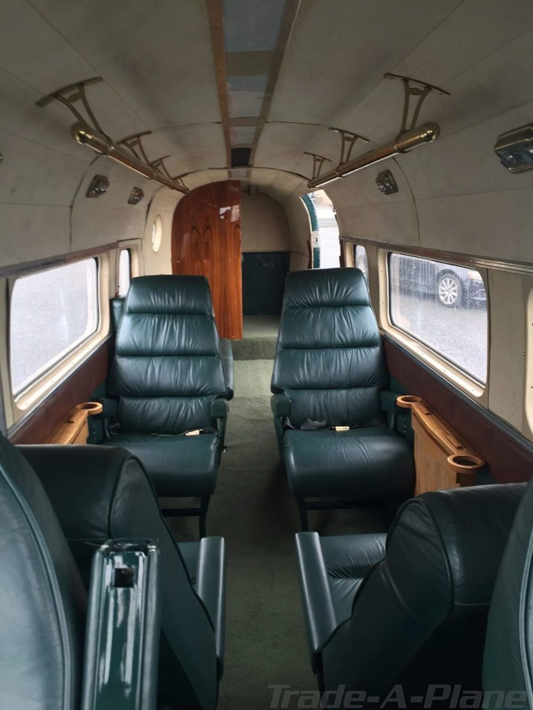 Cabin interior of a 1964 BEECHCRAFT H18.