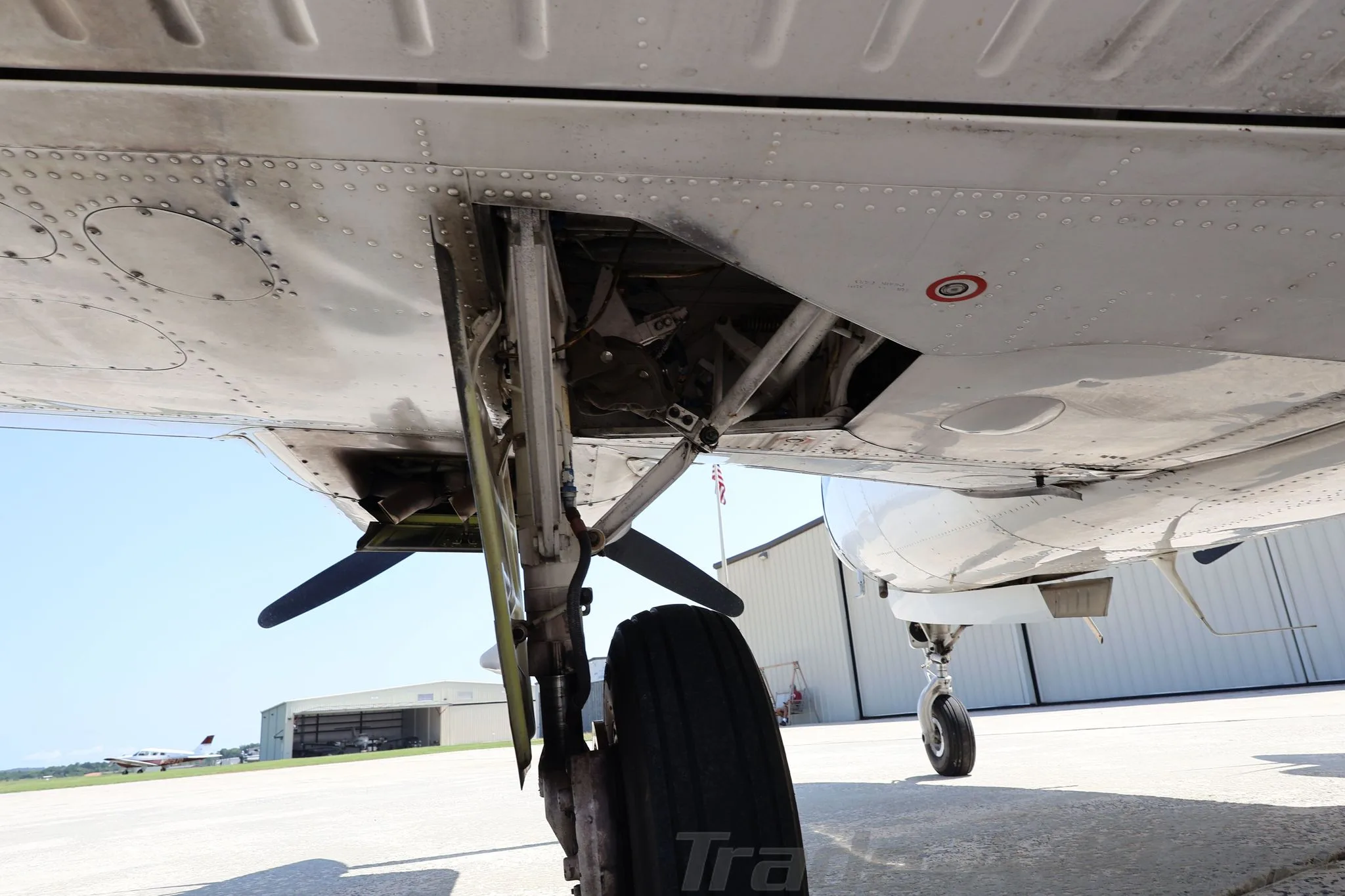 Engine detail of a 1997 BEECHCRAFT 58 BARON.