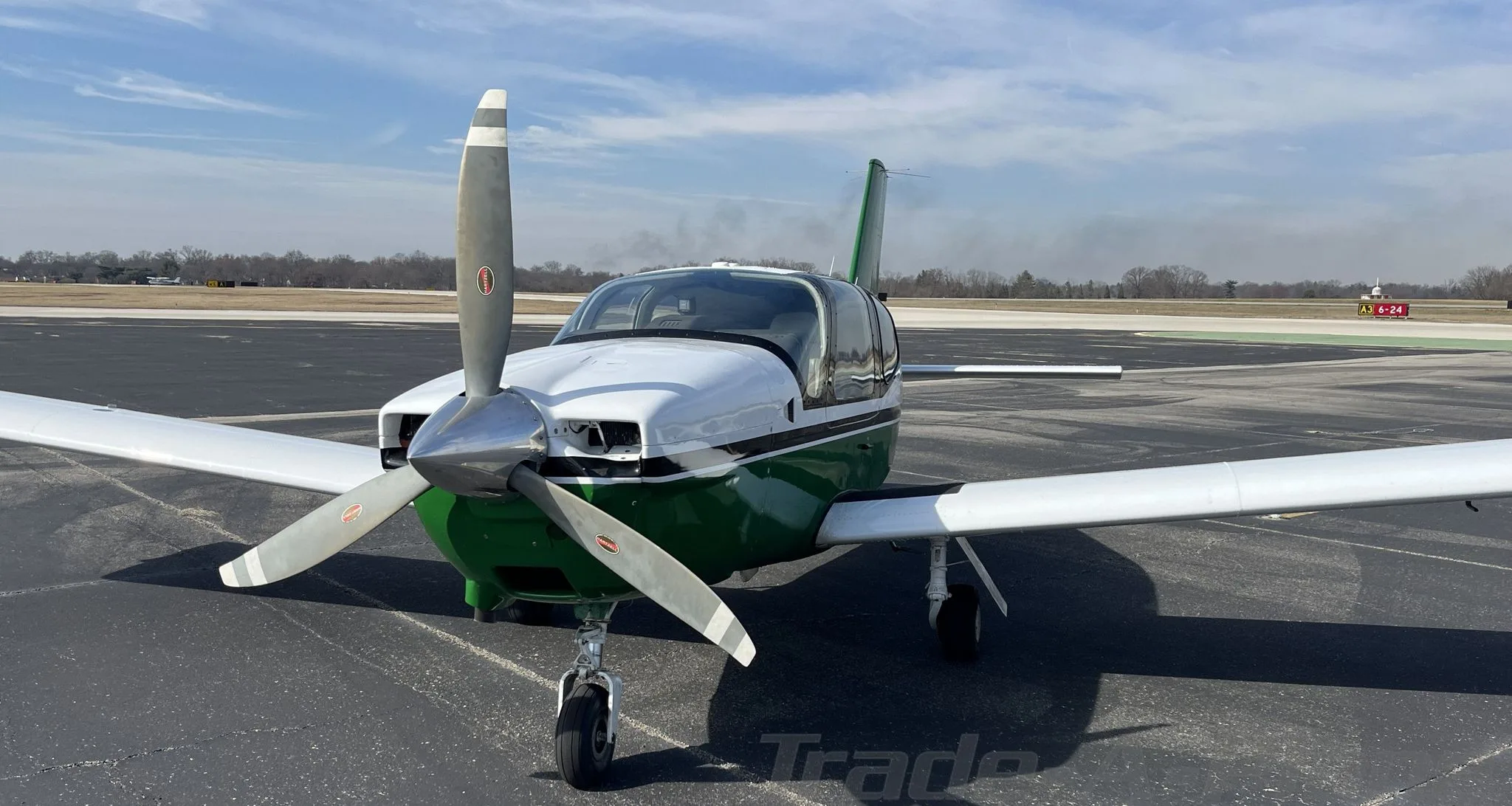 Exterior view of a 1991 SOCATA TB-20 TRINIDAD, N554.