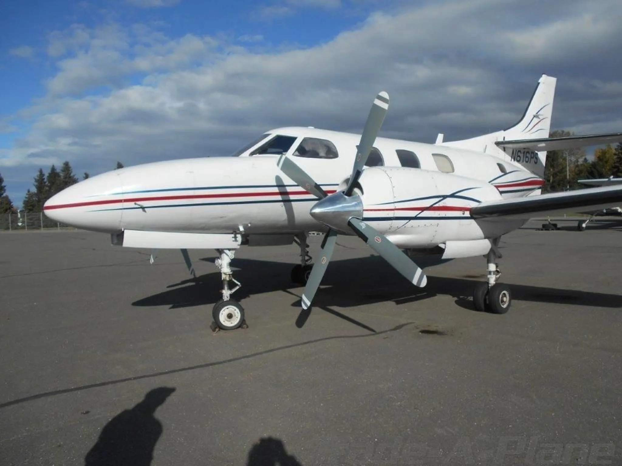Exterior view of a 1979 SWEARINGEN SA226-T MERLIN IIIB, N616PS.