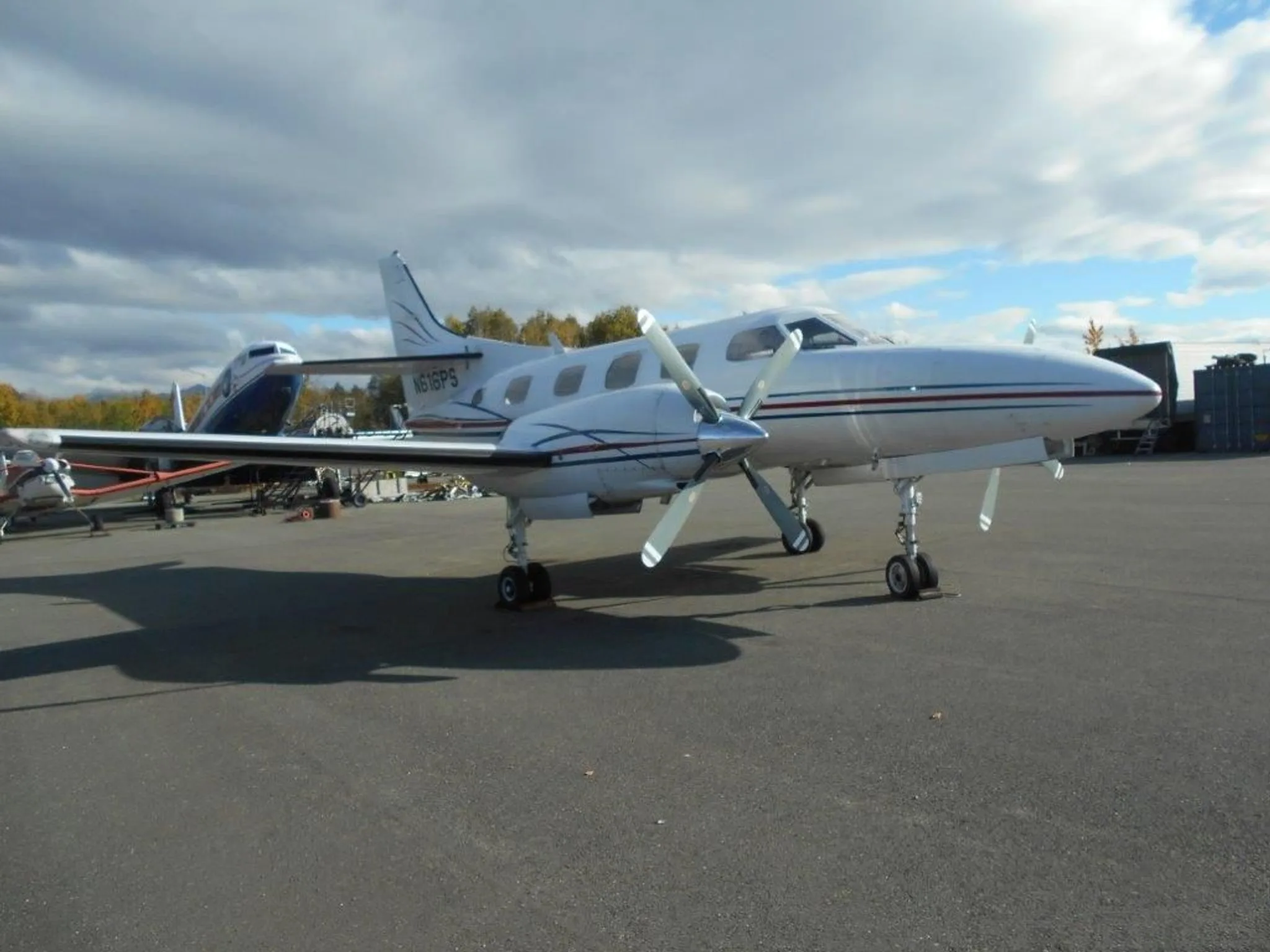 Exterior view of a 1979 SWEARINGEN SA226-T MERLIN IIIB, N616PS.