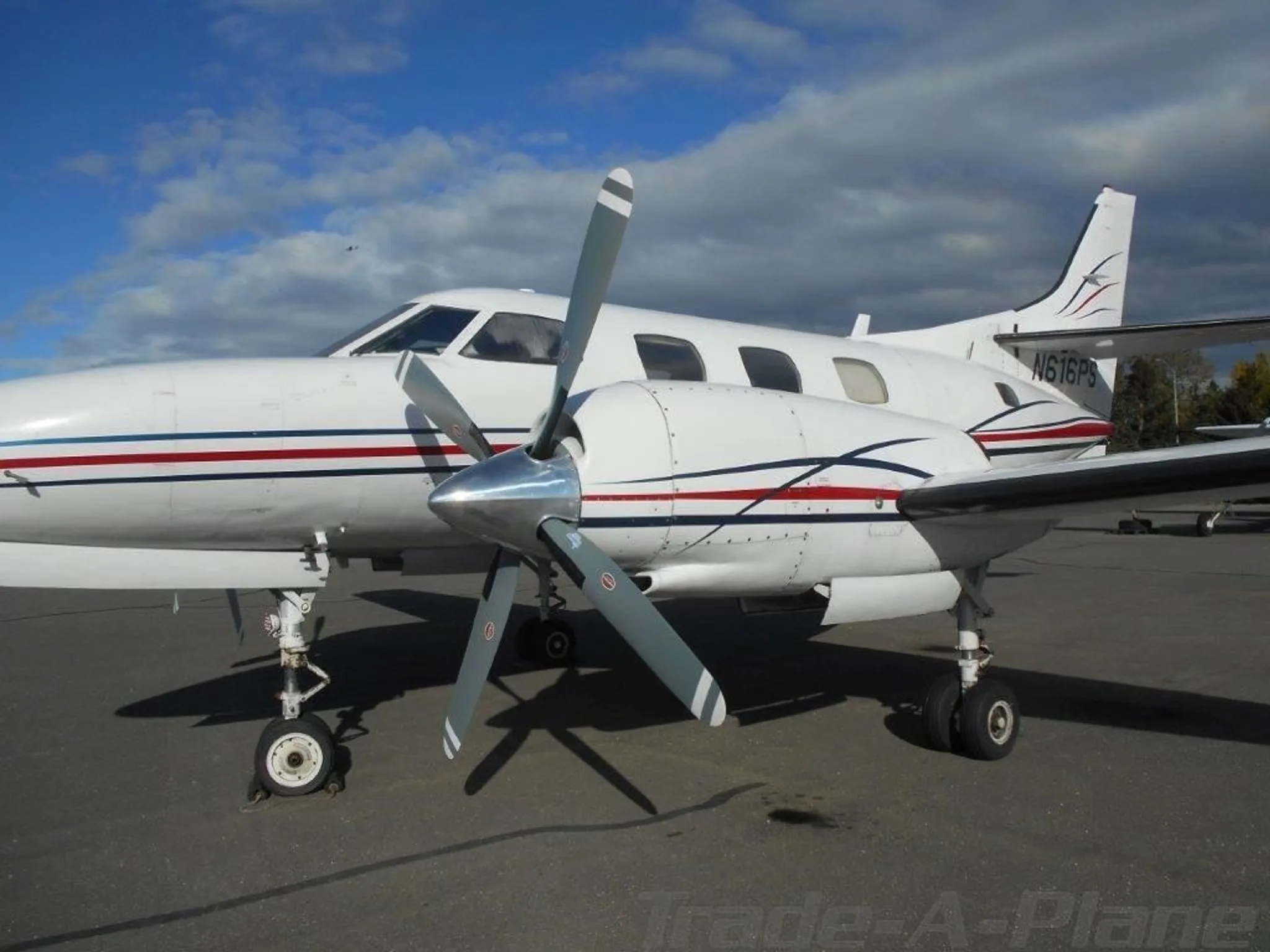 Exterior view of a 1979 SWEARINGEN SA226-T MERLIN IIIB, N616PS.