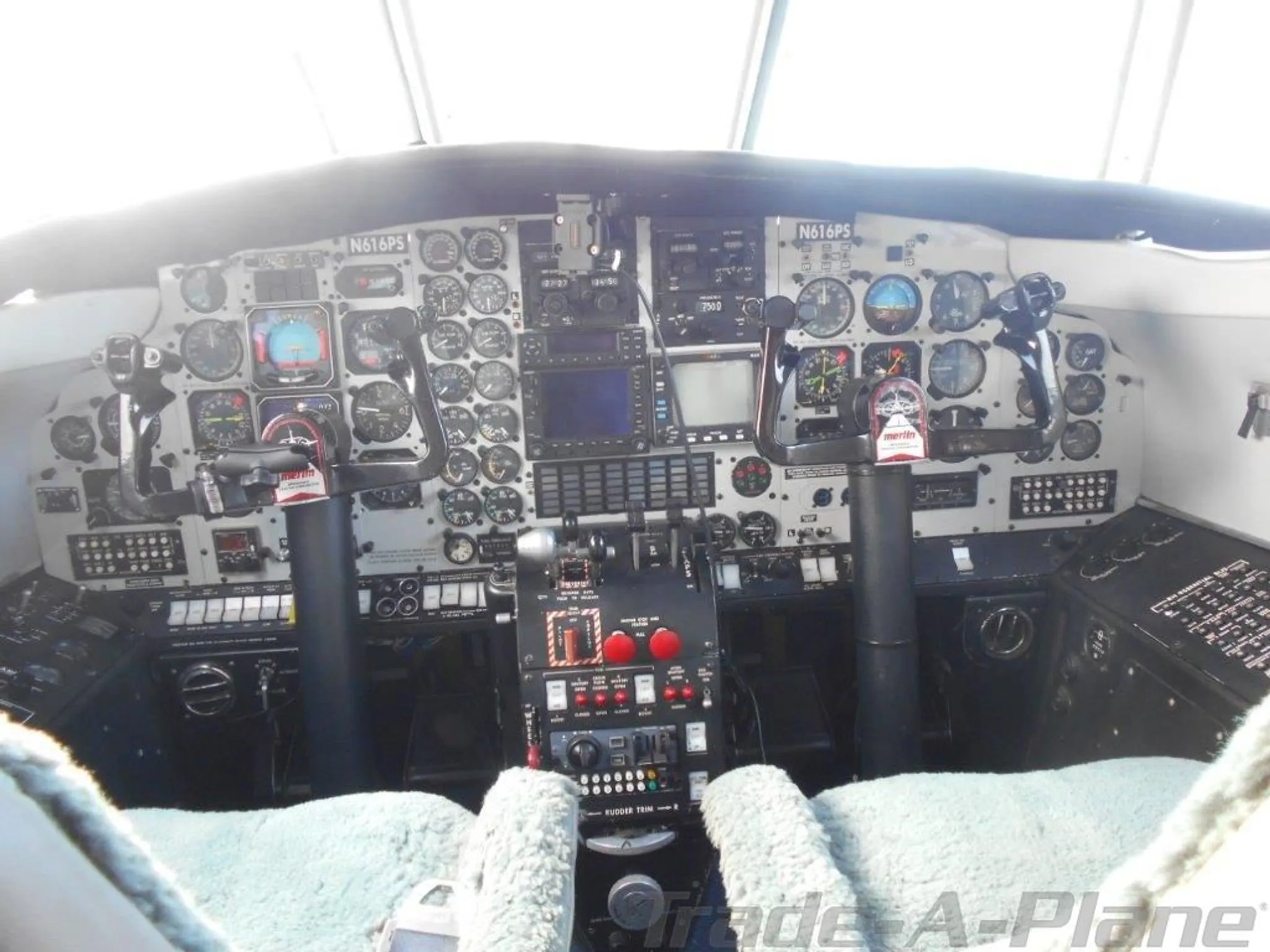 Cockpit and instrument panel of a 1979 SWEARINGEN SA226-T MERLIN IIIB.
