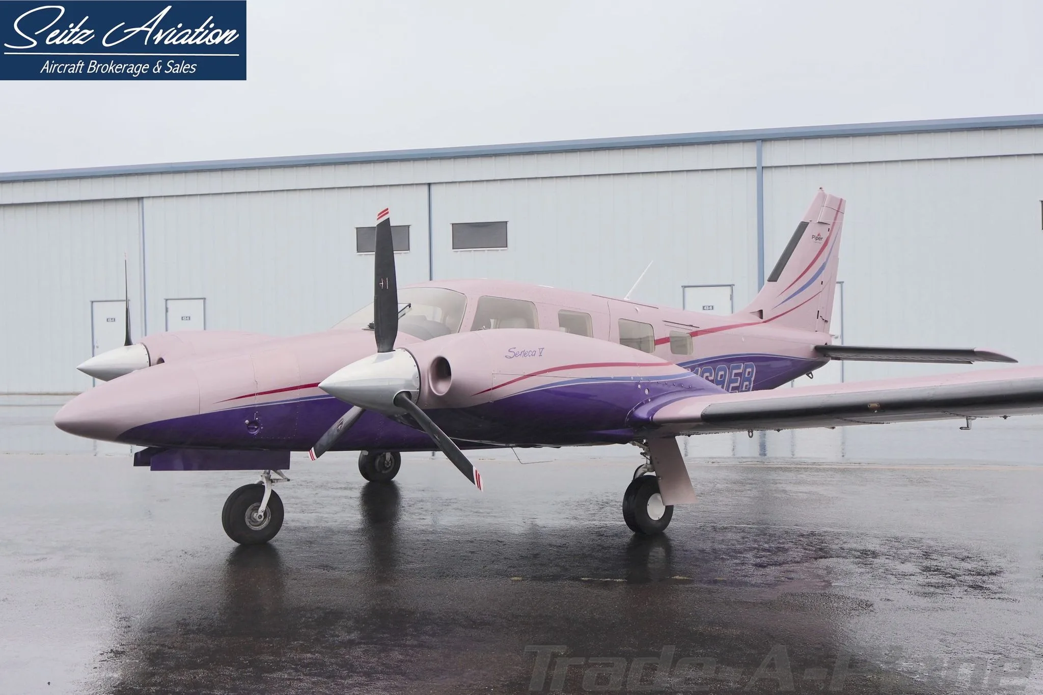 Exterior view of a 2001 PIPER SENECA V, N169EB.