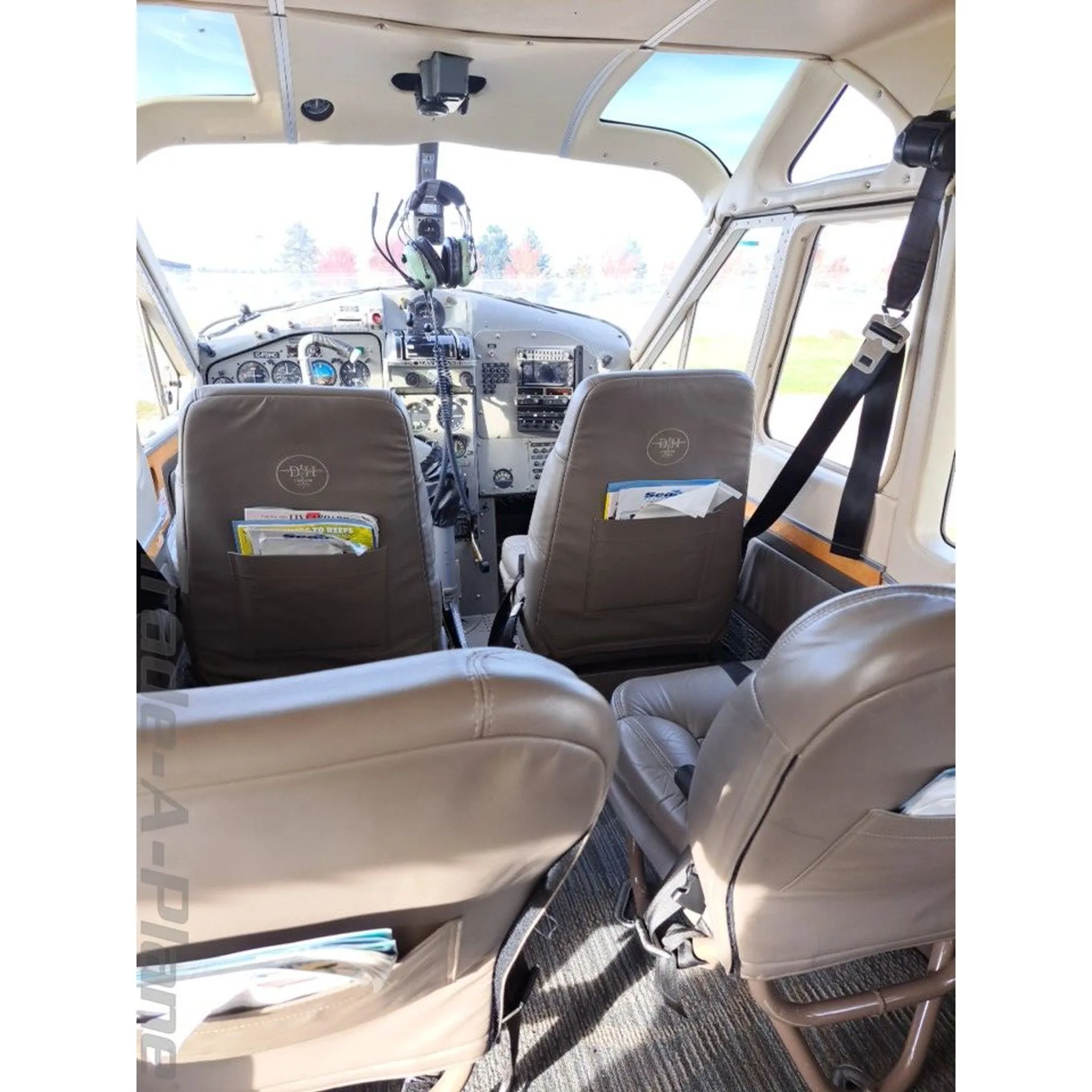 Cabin interior of a 1967 DEHAVILLAND DHC-2 MK III.