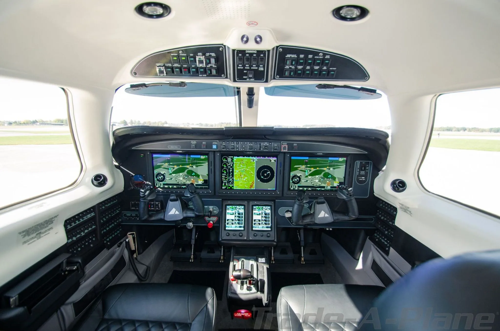 Cockpit and instrument panel of a 2026 PIPER M700 FURY.