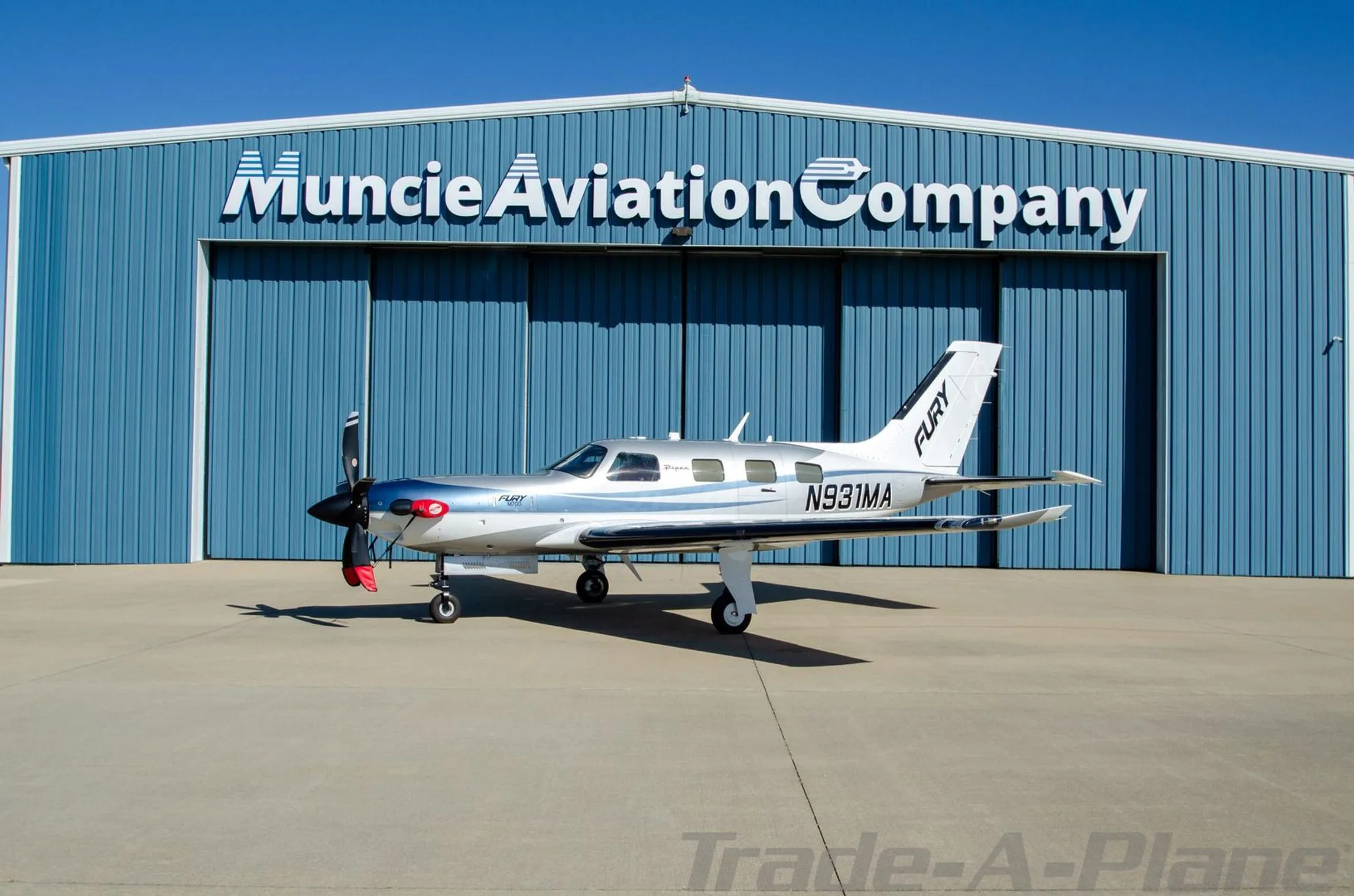 Exterior view of a 2026 PIPER M700 FURY, N931MA.